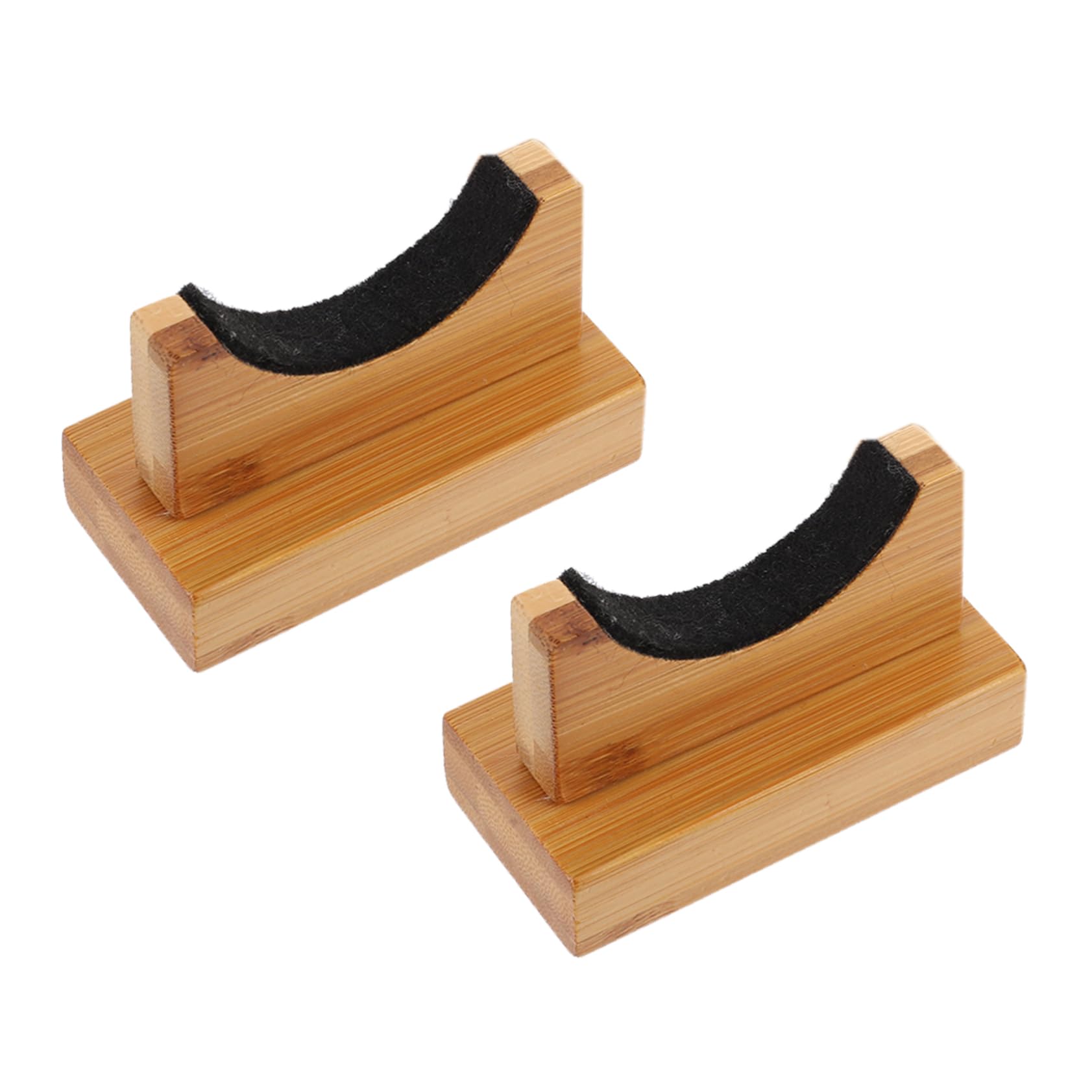 Toddmomy 1Pair Wooden Baseball Bat Holder Horizontal Desktop Display Bracket for Collectible Bats Sturdy Base for Home Decoration Showcase Signed Bats