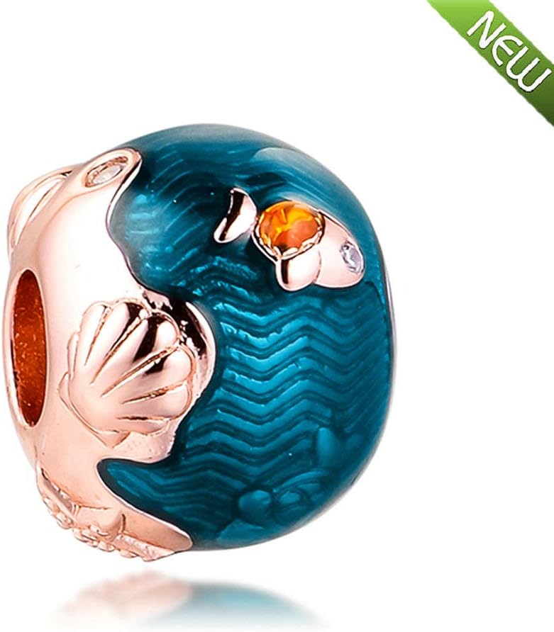 PANDOCCI 2020 Summer Shimmering Ocean Waves & Fish Bead 925 Silver DIY Fits for Original Pandora Bracelets Charm Fashion Jewelry - Image 4