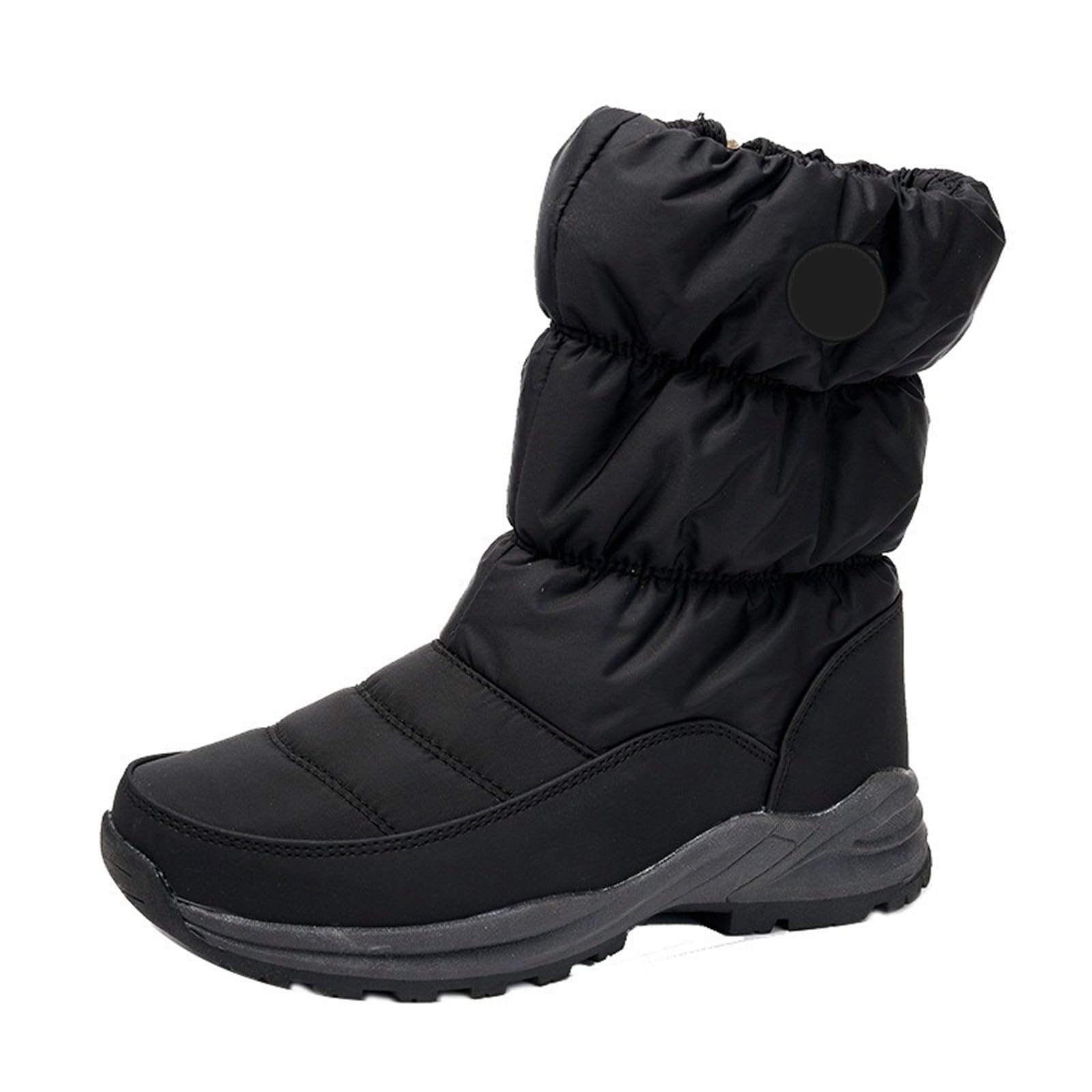 Scarpe da Neve Donna Impermeabili 2026 Stivali Invernali Donna, Isolati, Termici, Foderati, Caldi, Comodi, Antiscivolo, Esterno Per Il Freddo In Pelle