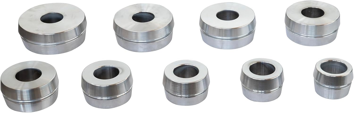 Wheel Balancer Cone Set for Tire Balancing Machine with 36mm Shaft, Tyre Taper Cones Kit from 2.07" - 4.79", 9 pcs, Accessory