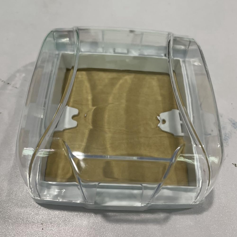 Cubierta Impermeable para Timbre, Cubierta Transparente una Prueba de Lluvia, Caja Impermeable para Cubierta de Lluvia, Cubierta Impermeable con BotóN Adecuado para Exteriores