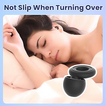 Loop Earplugs, Reusable Noise-Reducing Earplugs 28dB Noise Reduction Silicone Ear Plugs with 2 Extra Sizes Ear Tips for Sleep in Bedrooms, Travel, Offices & Public Places