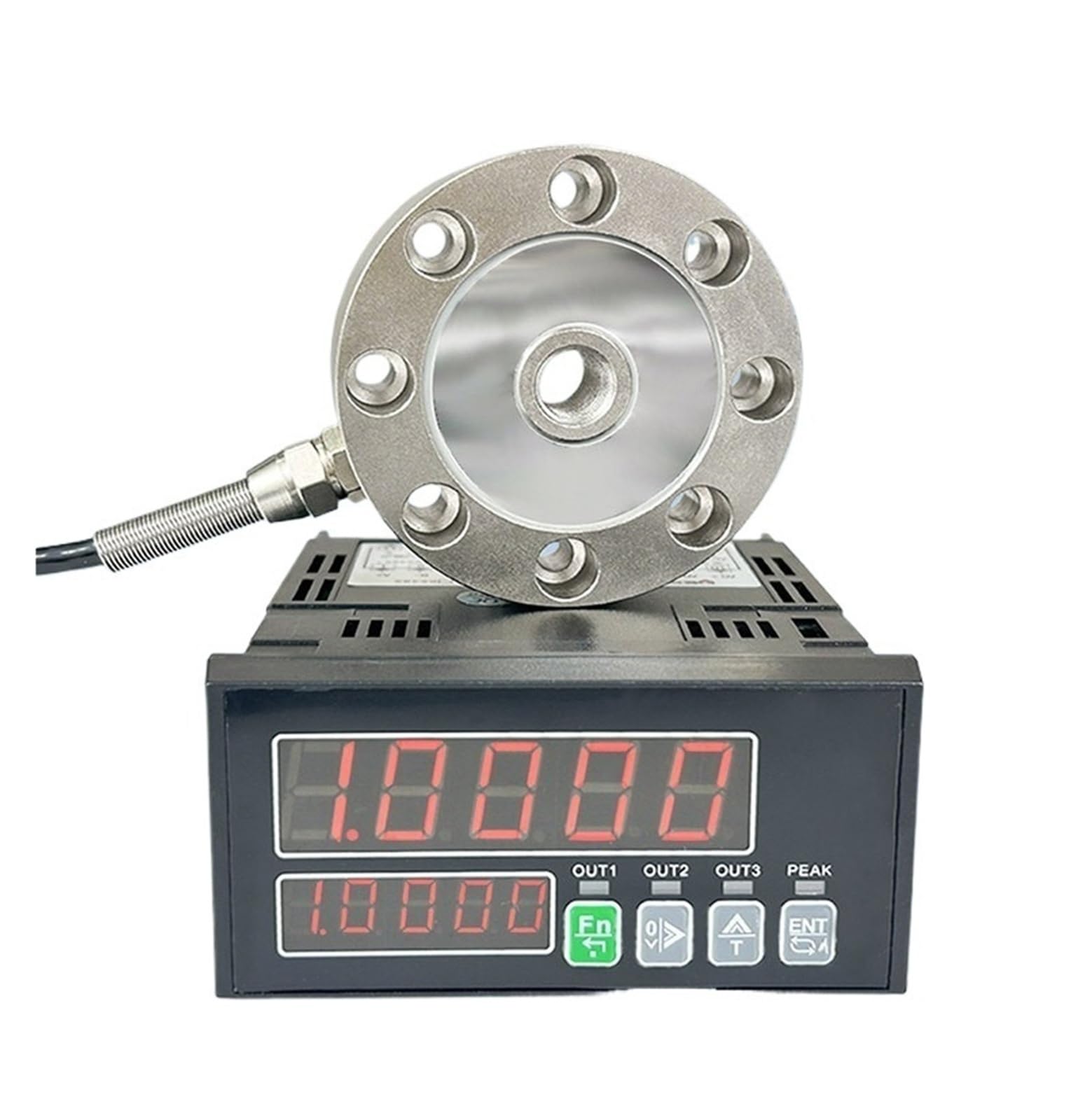 FQJYXWEWL Spoke Weighing Force transducer with Display Meter Indicator Relay outputs(5T+KV-4A)