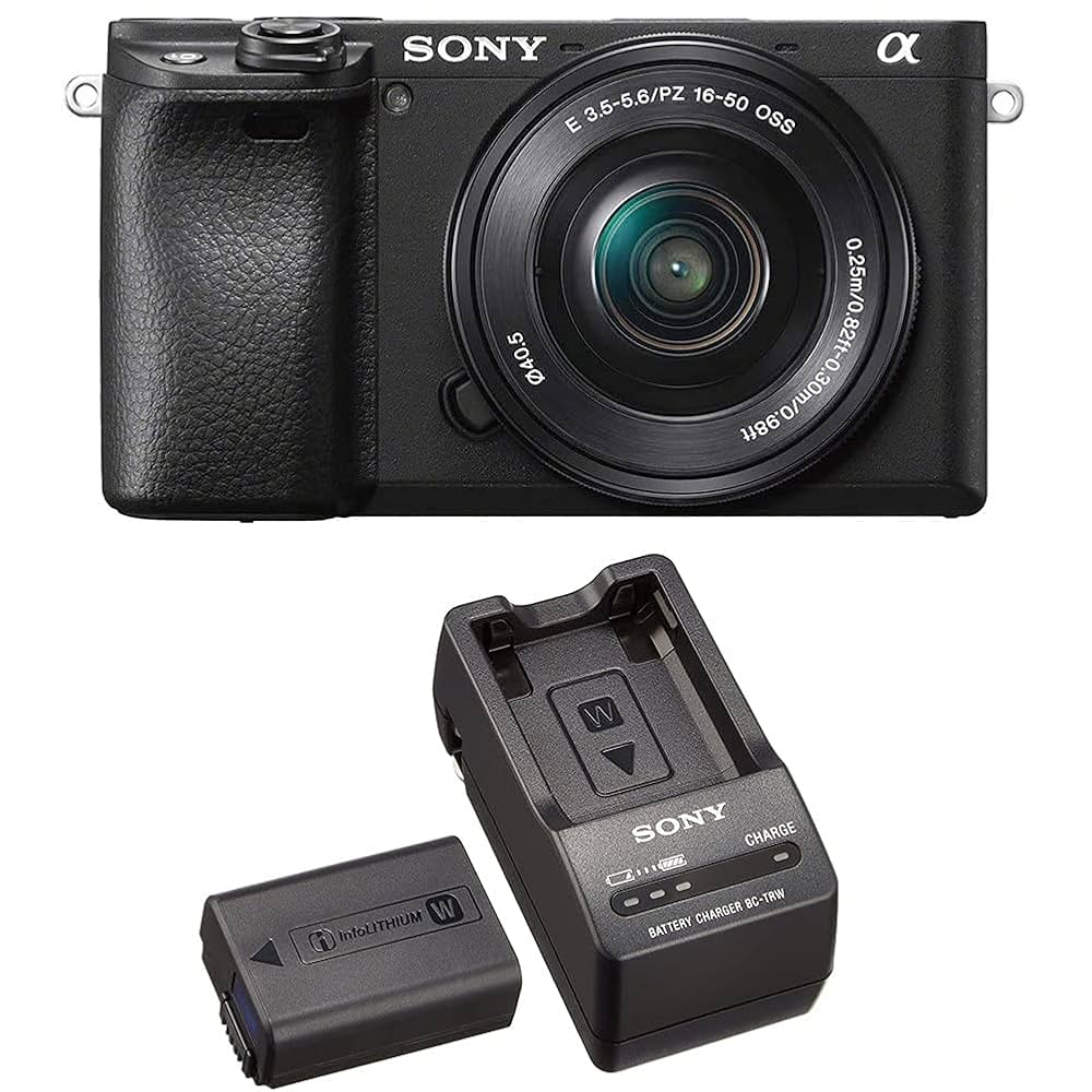 SONY α6400 パワーズームレンズキット ILCE-6400L 充電器付き Amazon | SONY(ソニー) 【α6400L と バッテリー/チャージャー