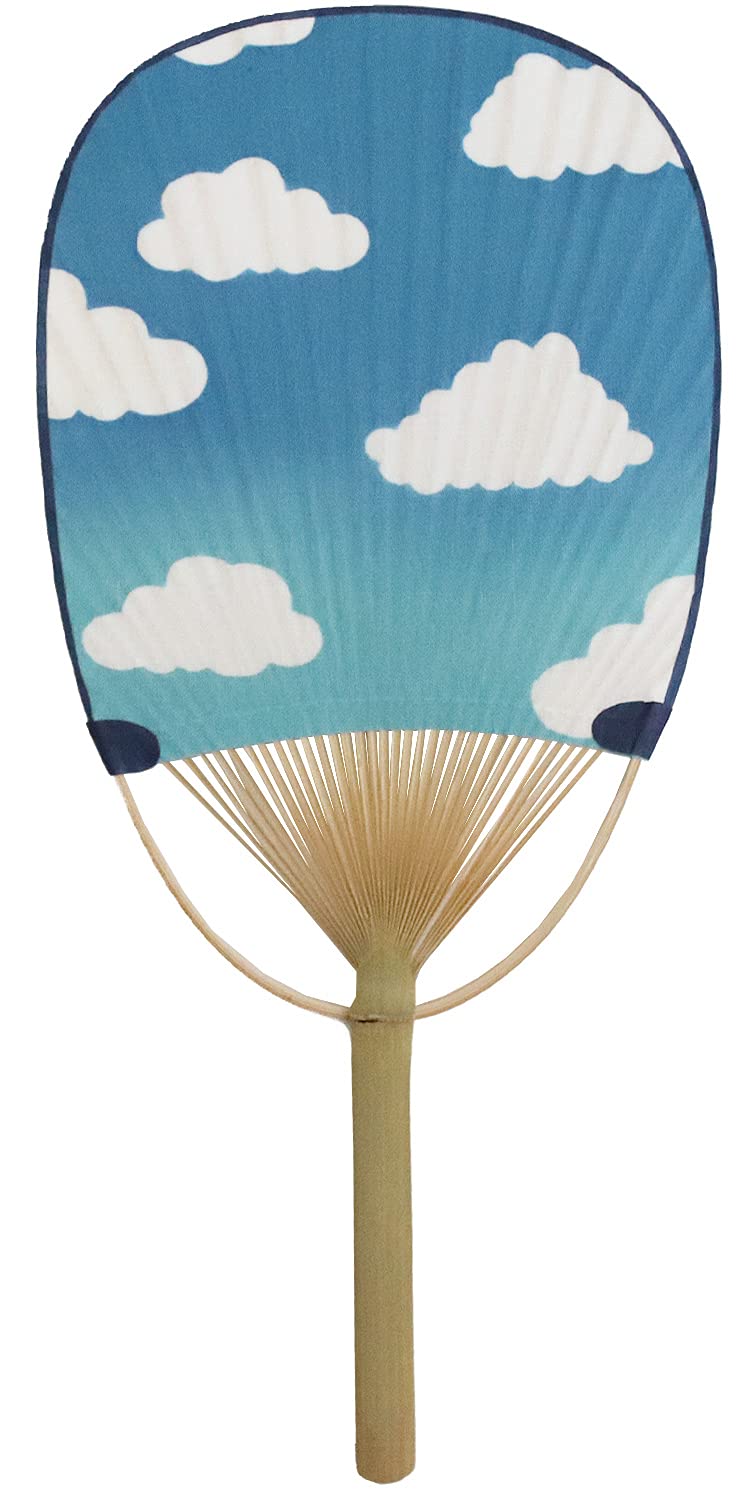 Amazon.co.jp: 丸亀 うちわ 団扇 注染手ぬぐい 37 17cm てぬぐい 青