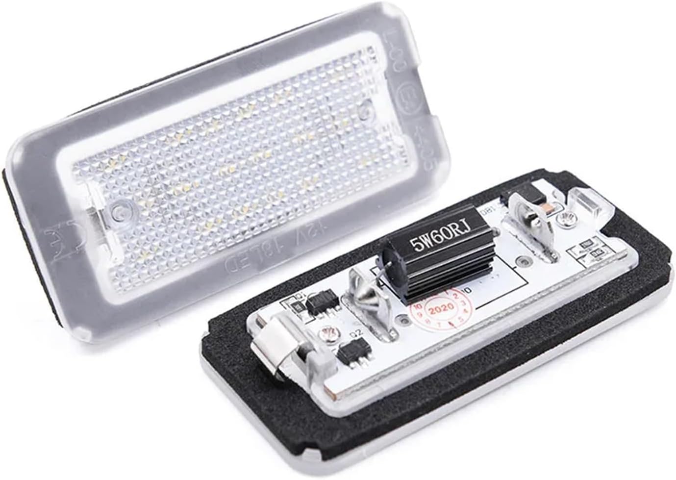 2x No Error Led License Plate Lights Compatible with Fiat 500 / Compatible with Abarth 500 2007 2008 2009 2010 2011 2012 2013 2014 2015 2016