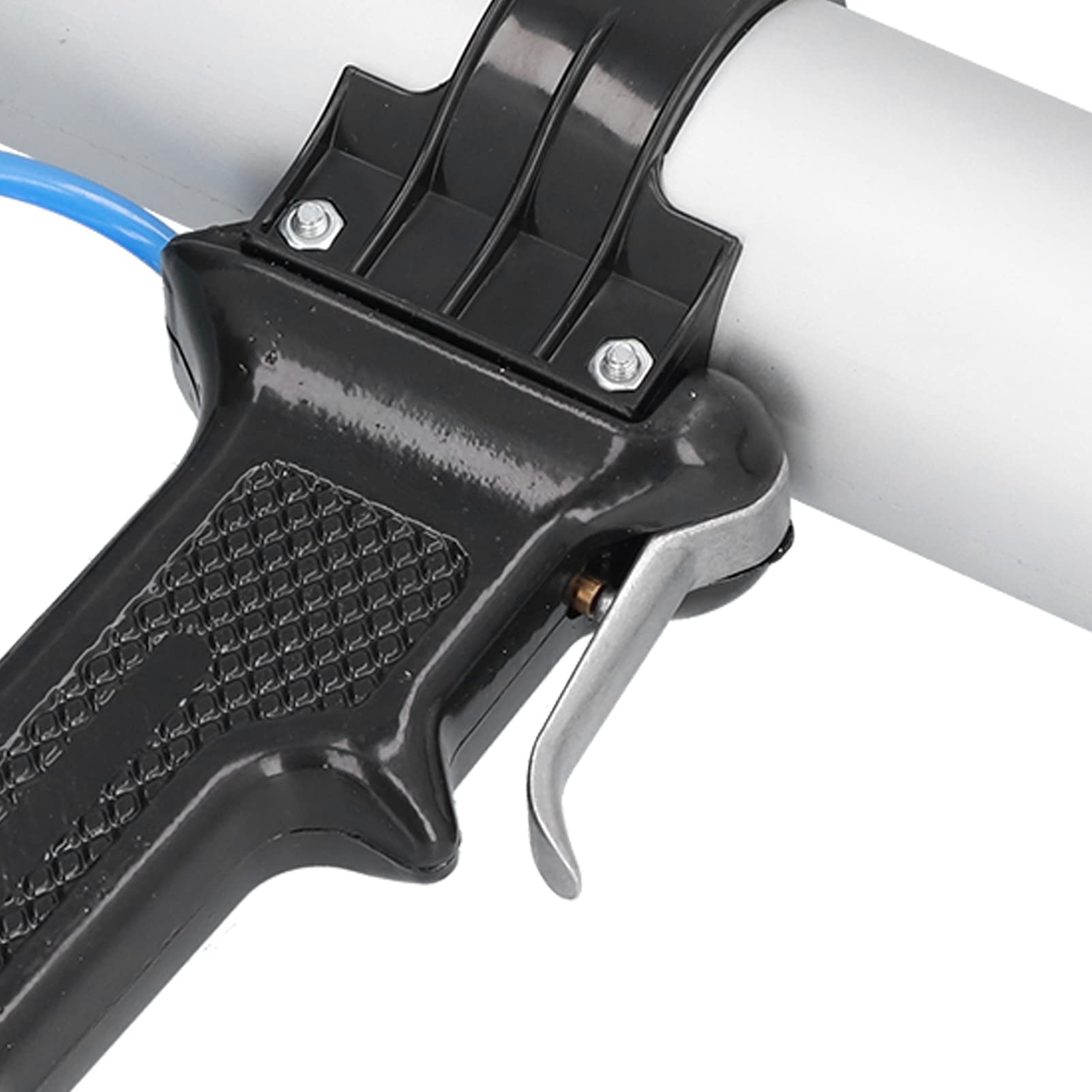 Pistola de Calafateo de Aire Neumática, Pistola de Calafateo Inalámbrica Profesional de 310 Ml con Regulador de Flujo de Aire, Pistola de Calafateo Neumática de Aleación de Aluminio