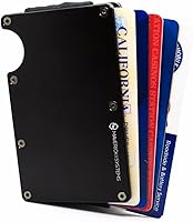 Vista 1 de Cartera de viaje minimalista delgada con bloqueo RFID para tarjetas de crédito