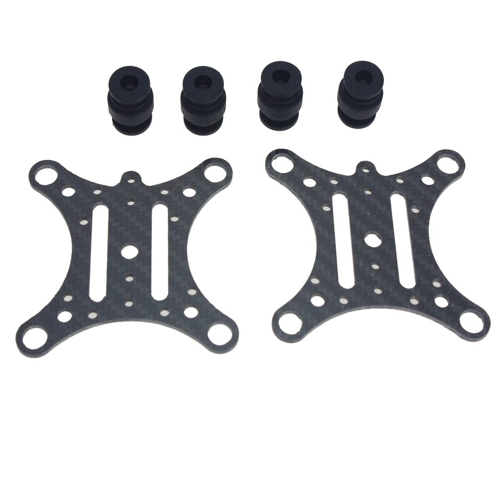 QWinOut FPV Carbon Fiber Anti Vibration Plate & Rubber Balls Compatible for DJI Phantom 1 2 Gimbal Mount Quadcopter Hero 2 3 PTZ