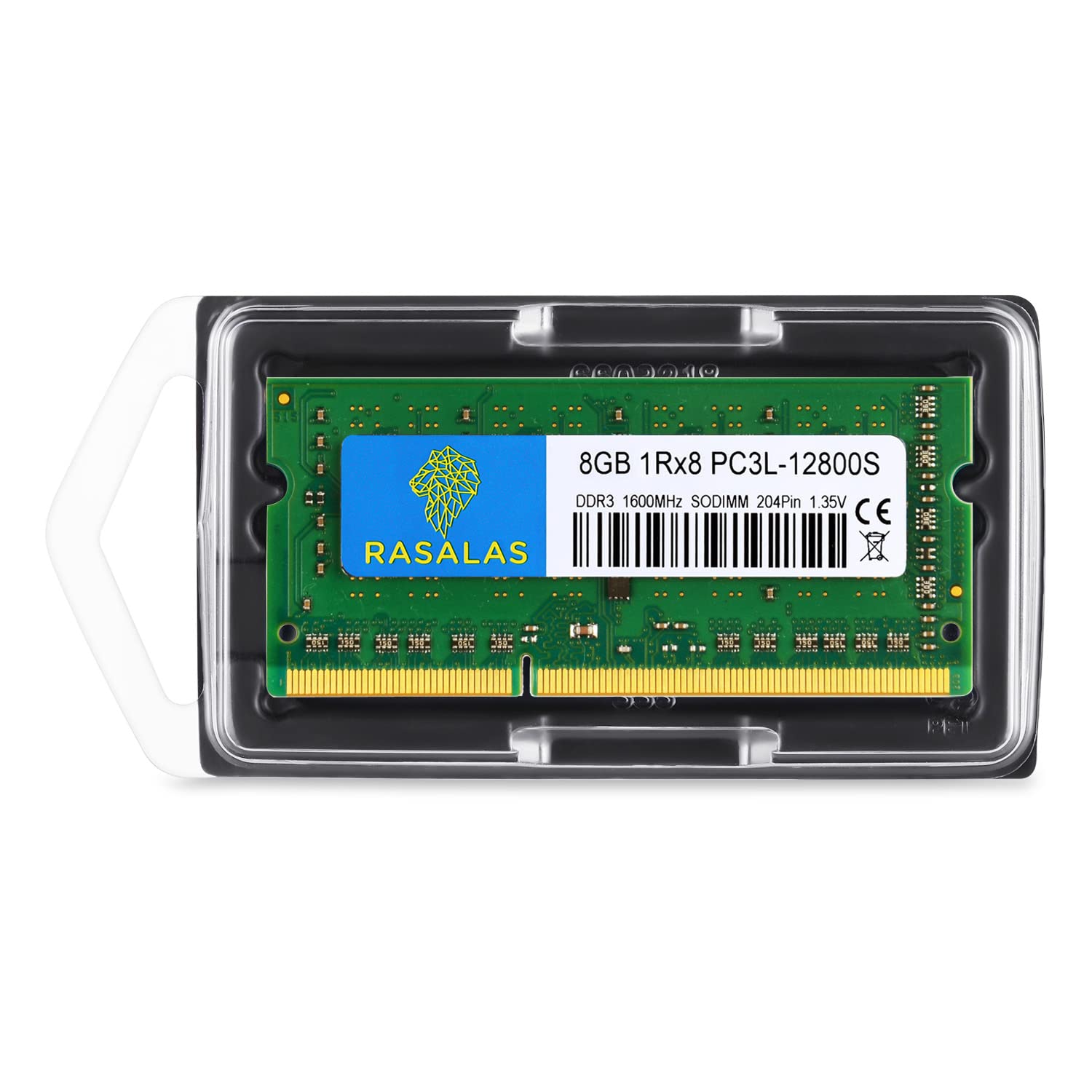 8 Go 1Rx8 PC3L12800S DDR3L1600MHz for RAM: SODIMM DDR3 12800 1.35V CL11 204-Pin PC312800 Mémoire Portable