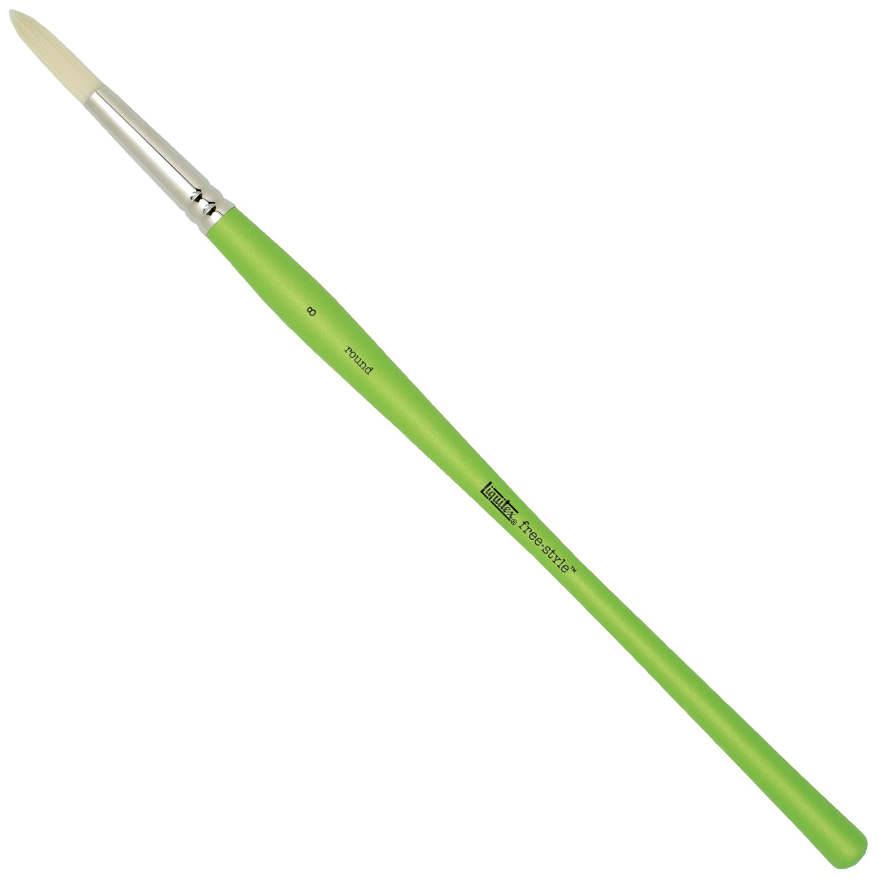 Liquitex 1300108 Free Style Künstler - Pinsel, langlebig und formstabil aus hochwertigen synthetischen Faser für volle Kontrolle beim Farbauftrag -Rundpinsel - Nr. 6