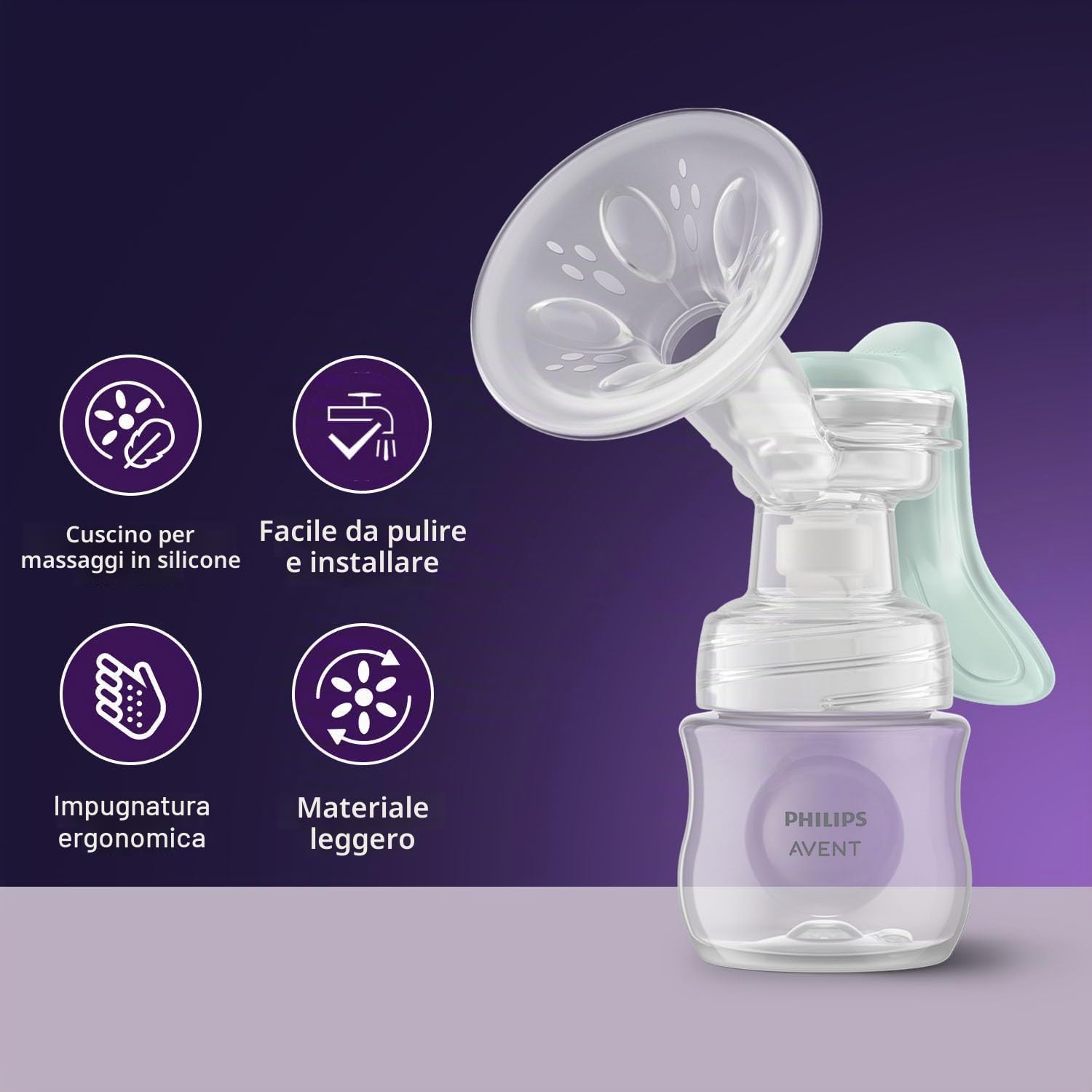 Philips Avent Pompa Tiralatte Manuale (Modello SCF430/10)
