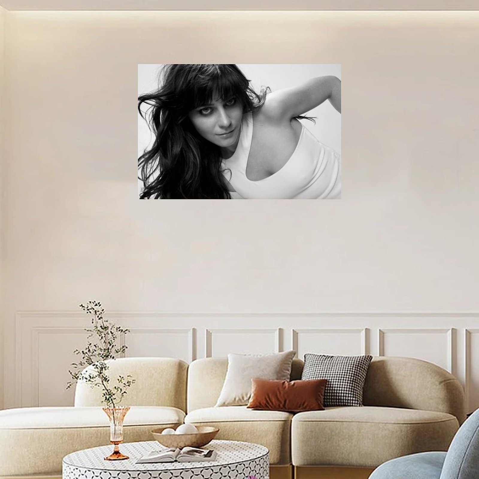 Amazon.com: Actor Zooey Deschanel Sexy Portrait Poster (3) Canvas Painting  Wall Art Poster for Bedroom Living Room Decor 12x08inch(30x20cm) ...