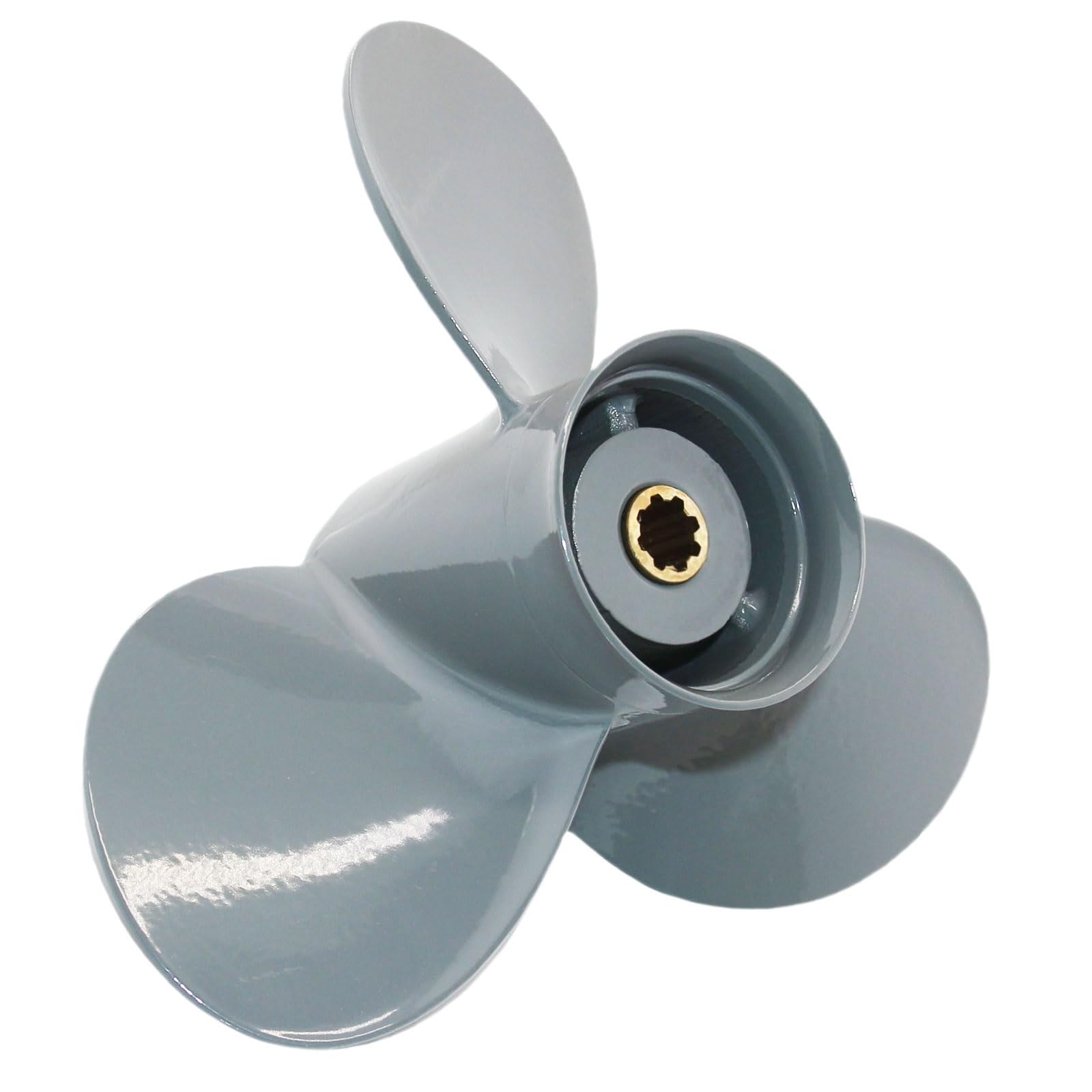 PETUSI Boat Propeller 9 1/4x9 9 1/4x10 9 1/4x11 9 1/4x12 9 1/4x8 for Honda BF 8 9.9 15 20 HP Outboard Engines, 8 Spline Aluminum Boat Motor Props, 3-