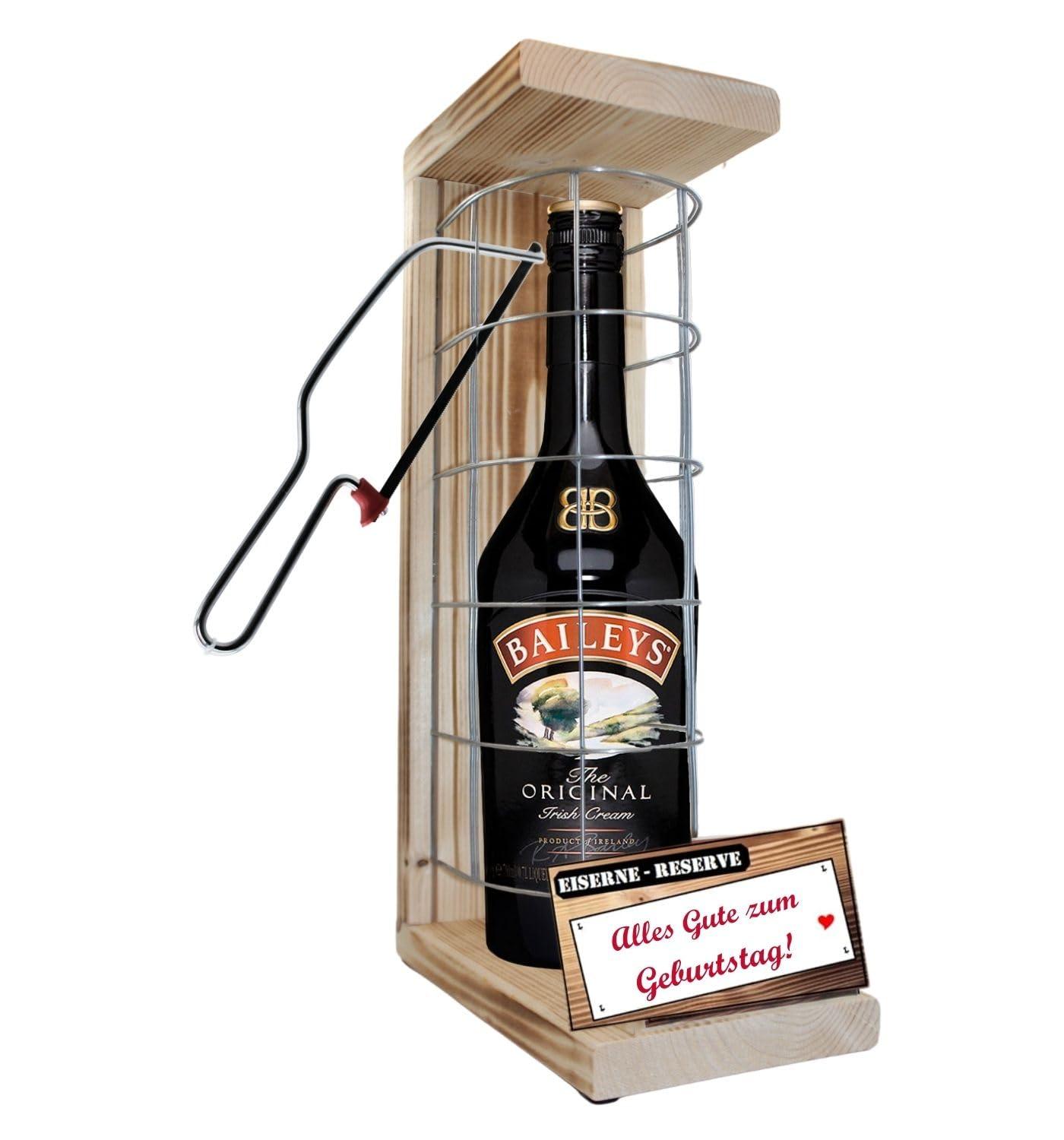 Eiserne Reserve Geschenk Geburtstag Geschenke für Frauen Geschenk Baileys Geschenkset Geburtstag Gitter incl. Notsäge -r-: Alles Gute zum Geburtstag Likör (1 x 0.7 l)