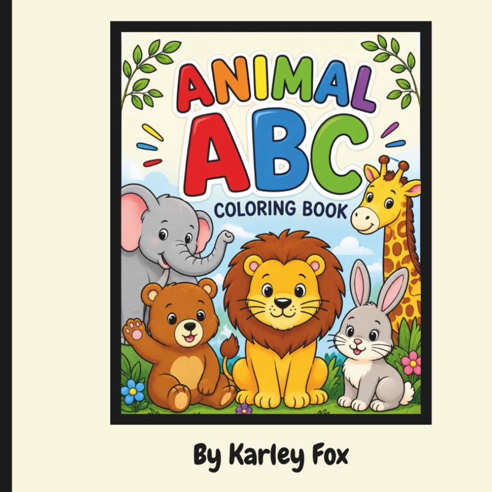 Animal ABC: A Fun Animal Alphabet Coloring Book for Toddlers and Preschoolers