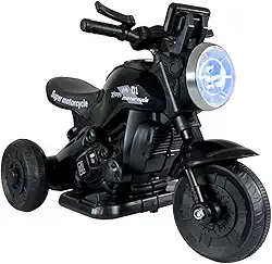Moto Elétrica Infantil Mini First Custom 6V Zippy Toys (Preto)