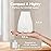 InnoGear Essential Oil Diffuser, 2 Pack Ultrasonic Diffusers for Home Aromatherapy Humidifier for Bedroom Room 7 Colors LED 2 Mist Mode Auto Off, Basic White