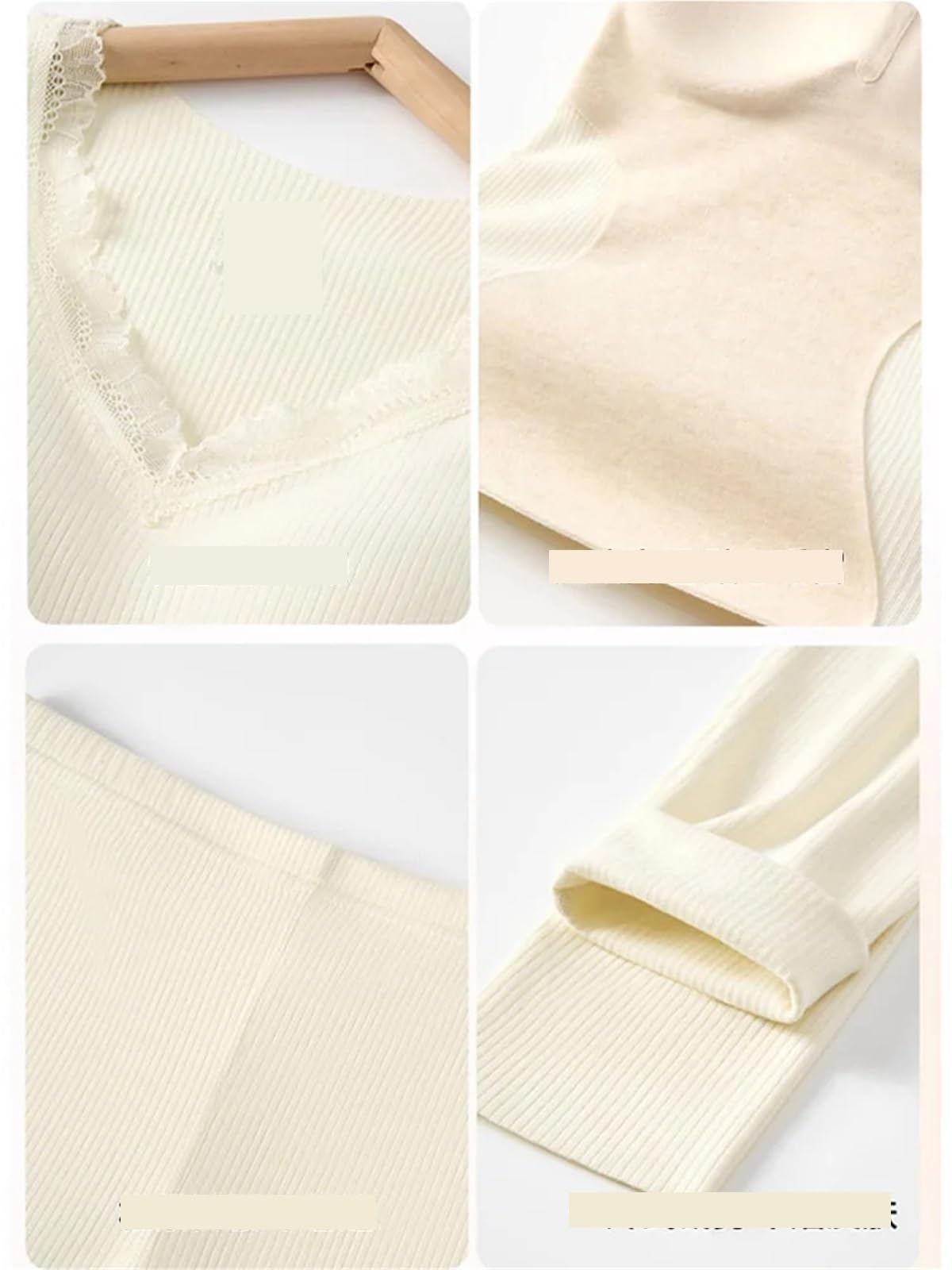 Ropa Interior térmica Inferior for Mujer, Conjunto de Ropa y Pantalones otoño Seda Cachemira 7A, térmico for para Esquí,Moto