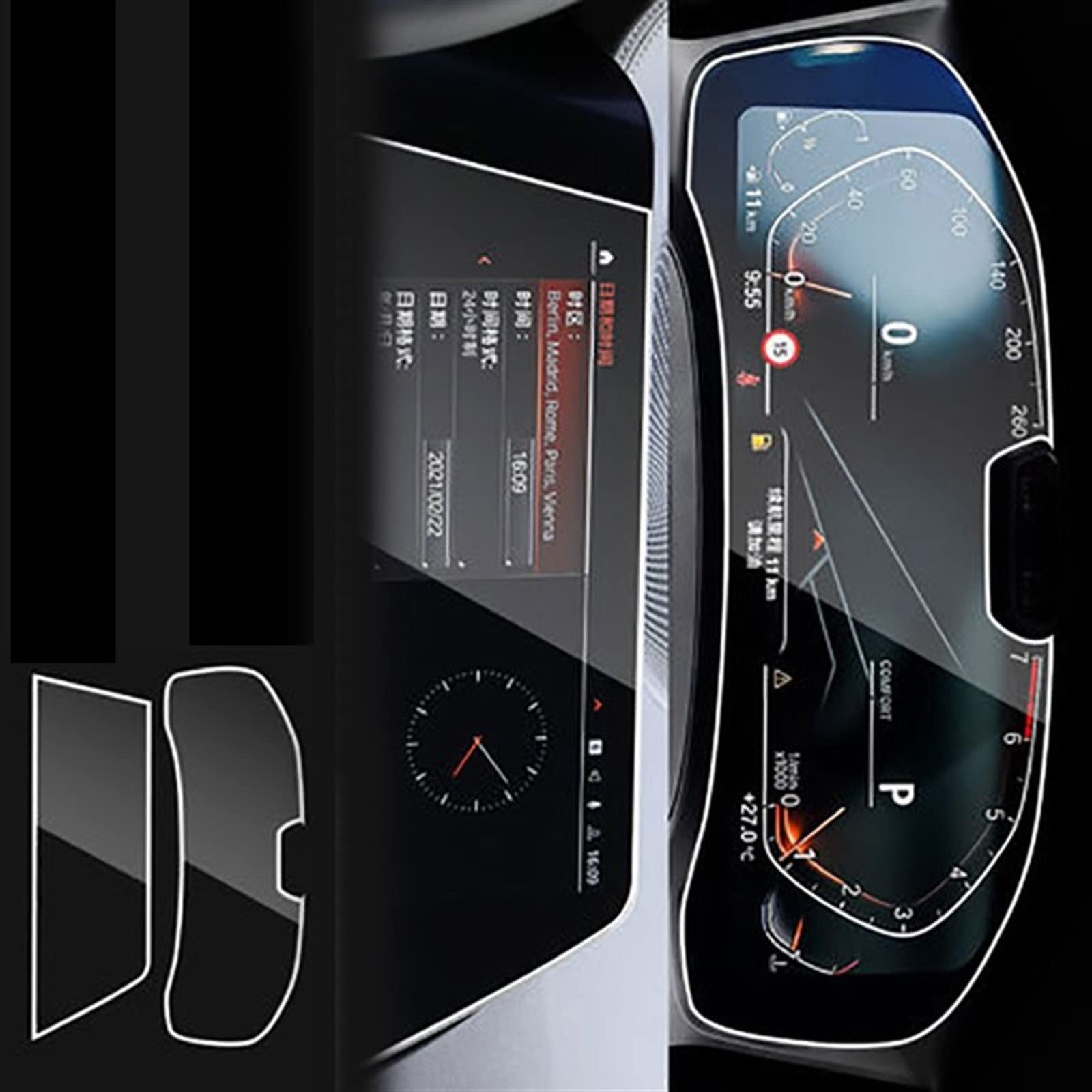 Film verre trempé navigation GPS BMW M3 M4 fini les rayures écran tactile