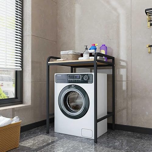 YTLEMON Tumble Dryer Stacking Kit, Square Tube Metal Frame Washing Machine Stacking Kit, Load-Bearing 300KG, suitable for Kitchen, Bathroom, Laundry room Commercial storage (Black(A)) - Image 7