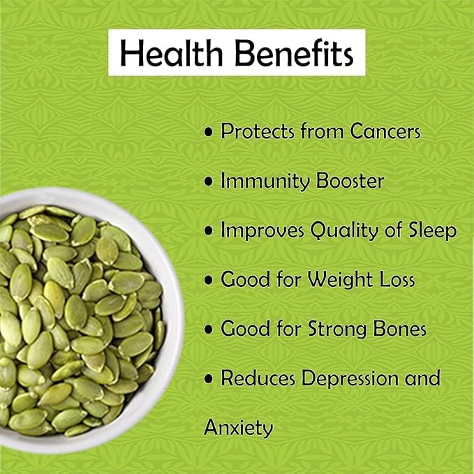 Image of Granic Farms Raw Pumpkin Seeds 1Kg - Premium AAA Grade Superfood | High in Protein, Fiber & Antioxidants | Boosts Immunity & Supports Weight Management | Perfect Healthy Snack for Eating, Salads & Smoothies 1000 gm