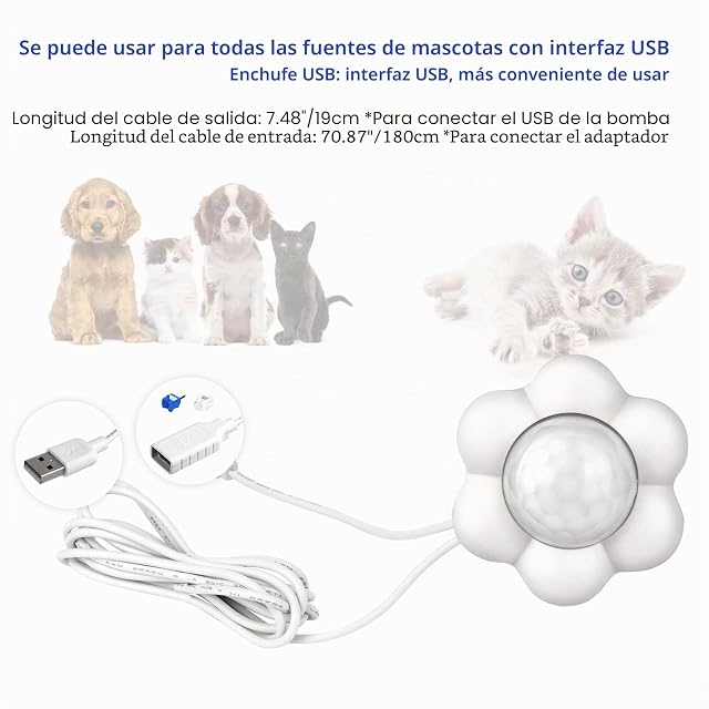 Foto 6 de 7 de Interruptor de Sensor de Movimiento Fuente Gato Perro DC 5V Mini USB Infrarrojo Sensor Universal…