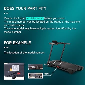 Treadmill Walking Belt Running Belt Compatible with Horizon T101 Treadmills Part Number 1000303302 1000101285 Fits Models TM621 TM684 TM659 TM734