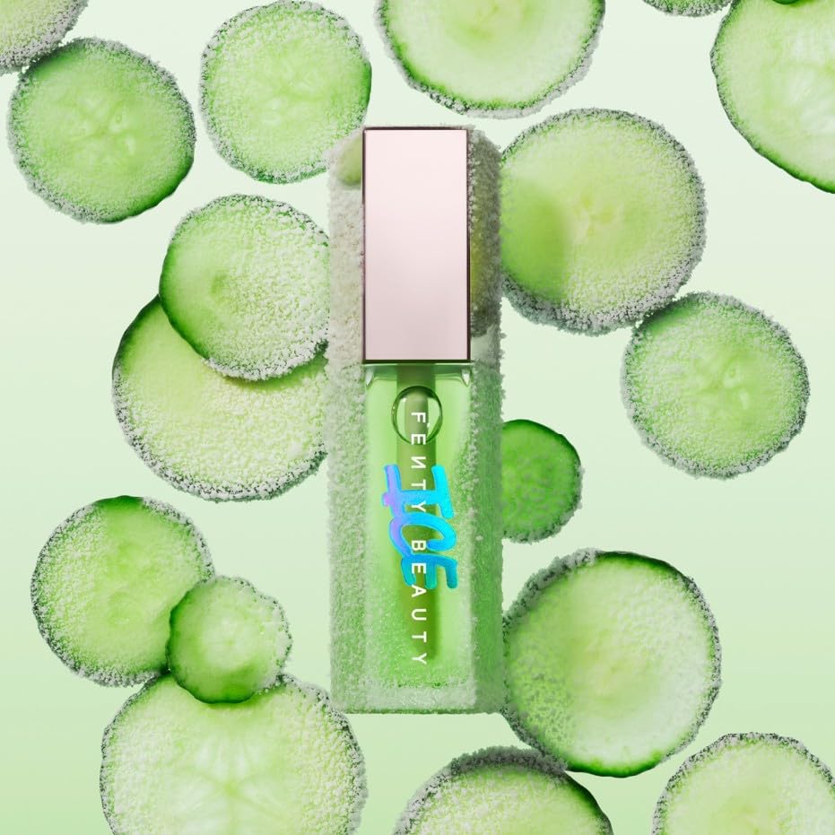 Fenty Beauty ORIGINAL | by Rihanna | Gloss Bomb Ice Fruitz - Brillo de labios refrescante | 9 mililitros | by BELLA (CUCUM’BRRR)