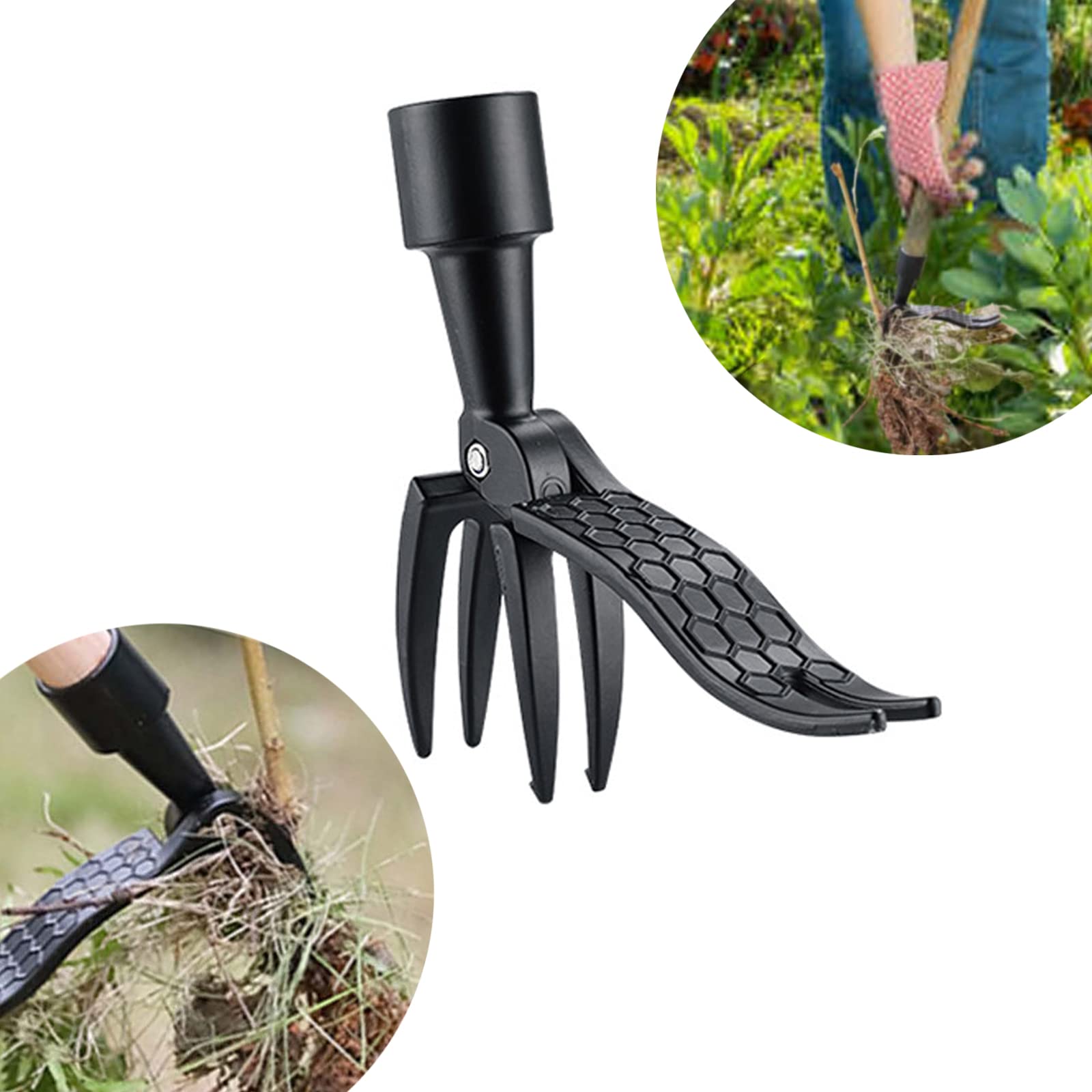 QOUWIPY Weed Picker Weed Removal Tool Weed Puller Stand Up Weeder Weed