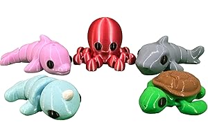 3D Printed Mini Collectible Animal Figures - Fidget Toys for Home Offices