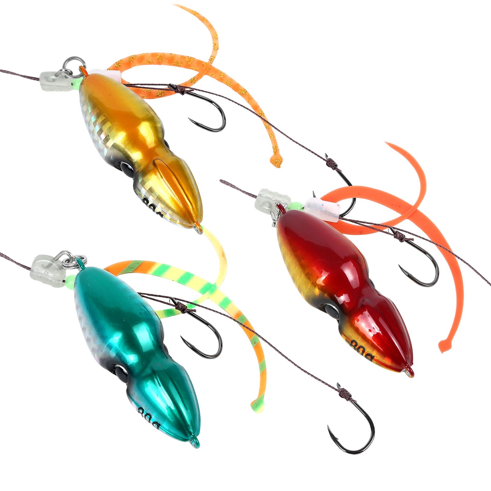 Amazon.co.jp: SEAFUN タイラバ 鉛式ヘッド 3個セット 60g 80g 100g 鯛
