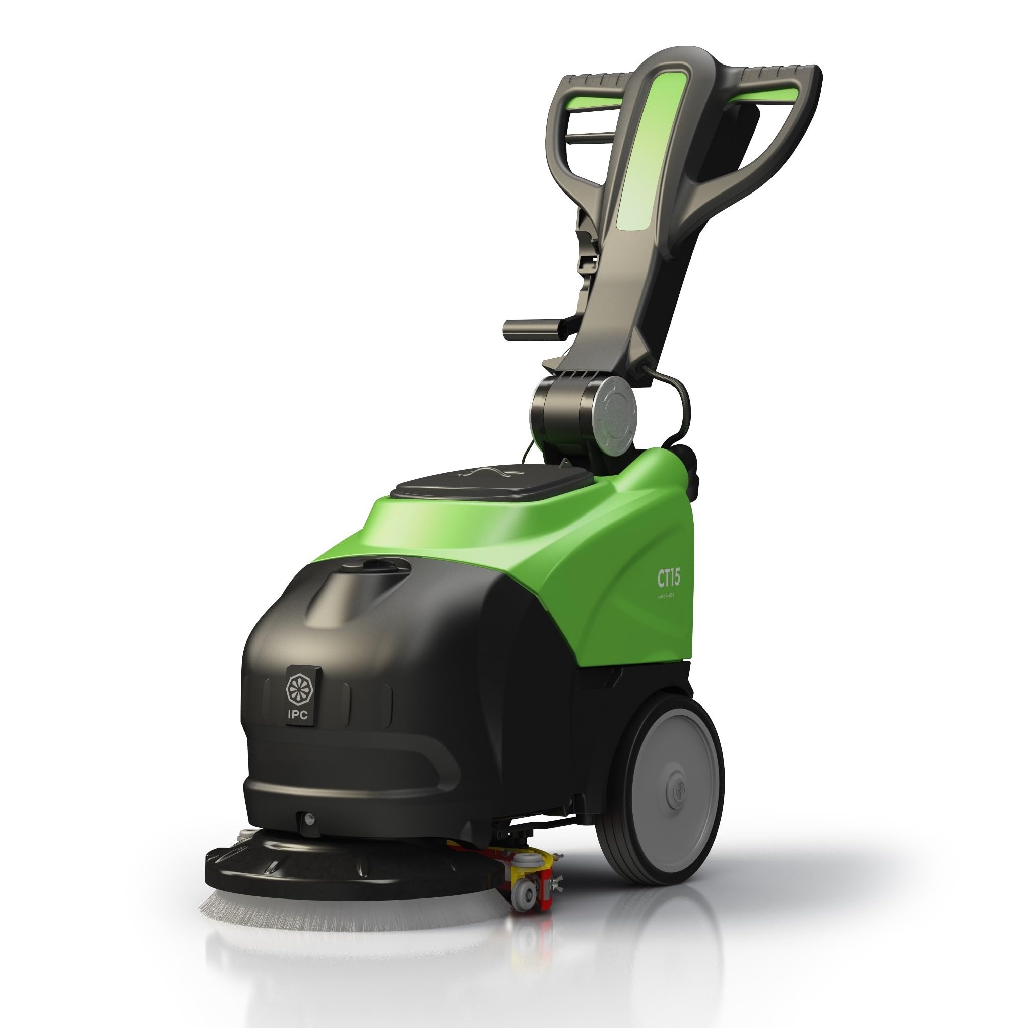 IPC CT15 Corded Compact Floor Scrubber – 14" Cleaning Path, 4-Gallon Tank, Commercial-Grade Electric Floor Cleaning Machine