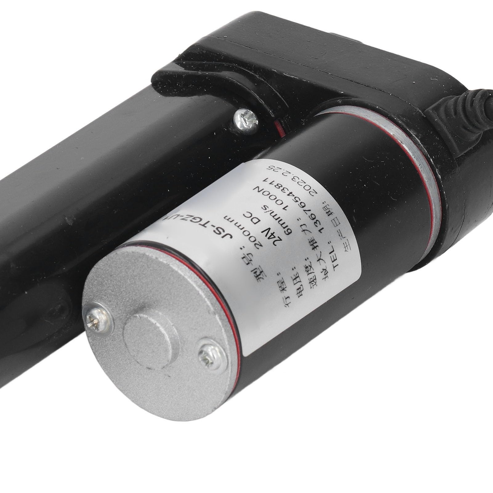 Liniowy siłownik elektryczny Czarny 1000N 200 mm skoku Elektryczne łóżko medyczne ze stopu aluminium IP65, sofa (Actuator Only)