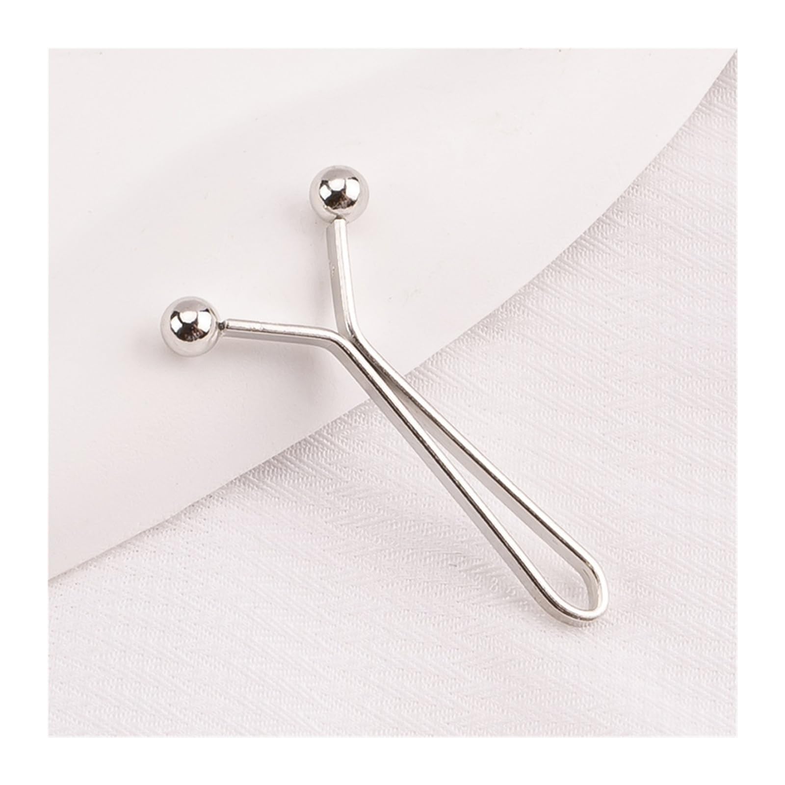 Fibbia in vita a forma di U, 1-24 pezzi, bottone a pressione regolabile per jeans, clip rimovibile per pantaloni, accessori per abbigliamento (argento, 20 pezzi)
