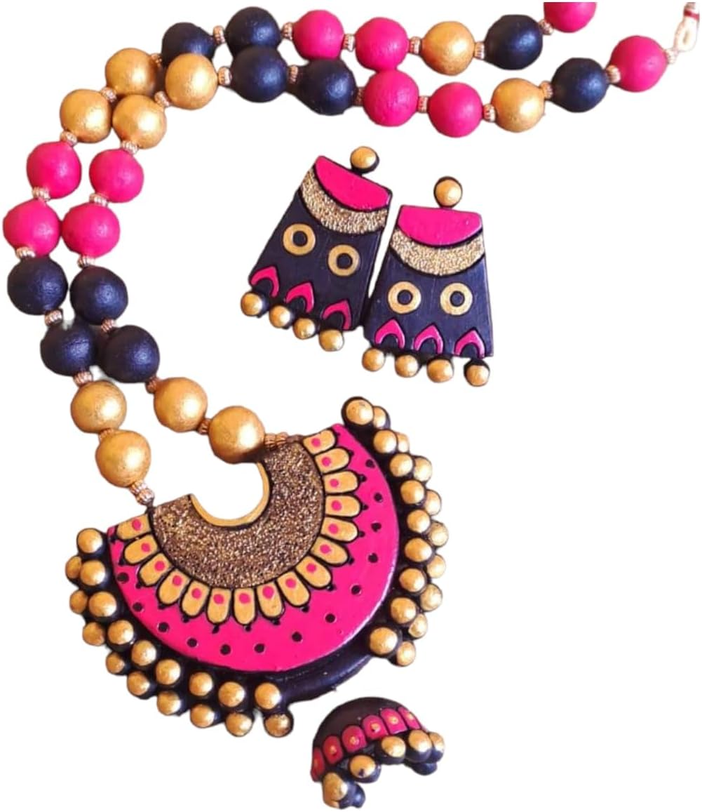 GenericFashweave Purely Handmade Terracotta Jewellery Sets For Women & Girls