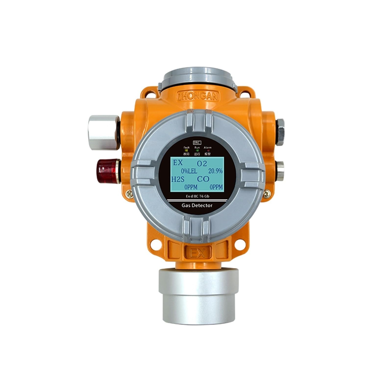 Gas Monitor miernik tester analizator, IP66 Zasilanie DC24V 4-20MA Wyjście RS485 GTYQ-S400 Stały detektor wielogazowy Analizator alarmów gazowych stosowany w przemyśle naftowym, metalurgicznym