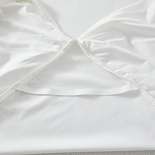 Miniatura 8 de Brandream Falda de cama de encaje blanco de lujo tamaño King sábanas románticas para niñas elegante sábana con falda para adolescentes