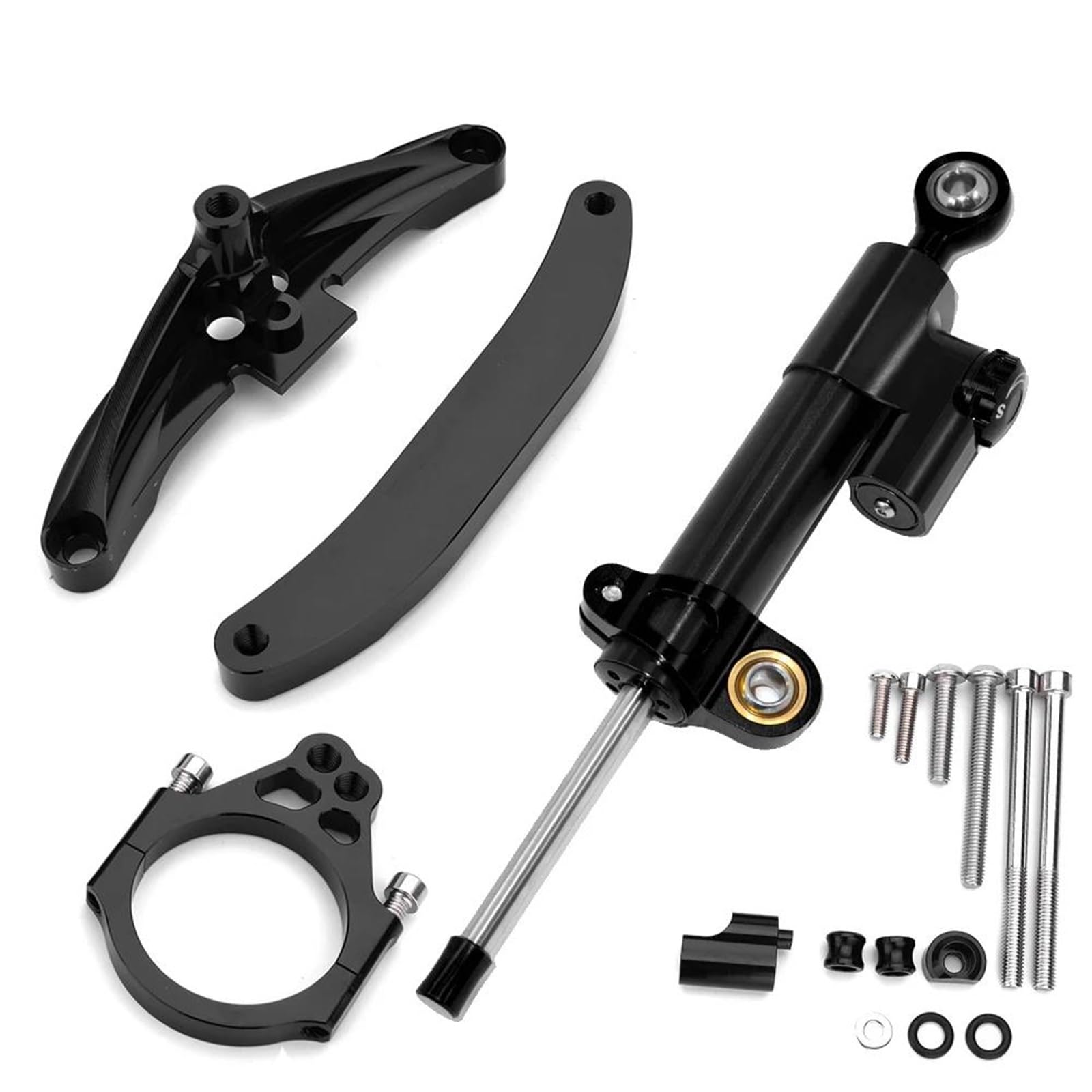 Tewygepq One Color Motorcycle Adjustable Steering Stabilize Damper Bracket Mount For Yamaha Fz1 Fazer 2006-2015 2014 2013 2012 2011 2010 2009 2008