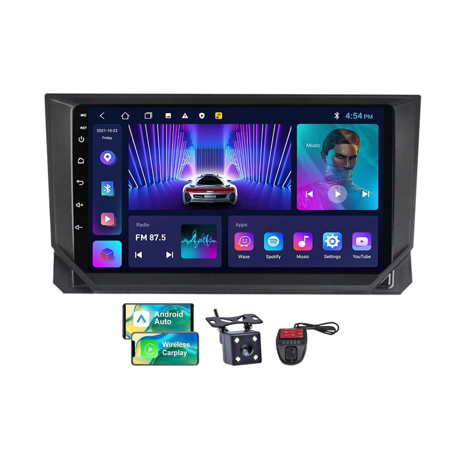 Autoradio Android 13 pour Seat Ibiza 2017-2020 avec CarPlay
