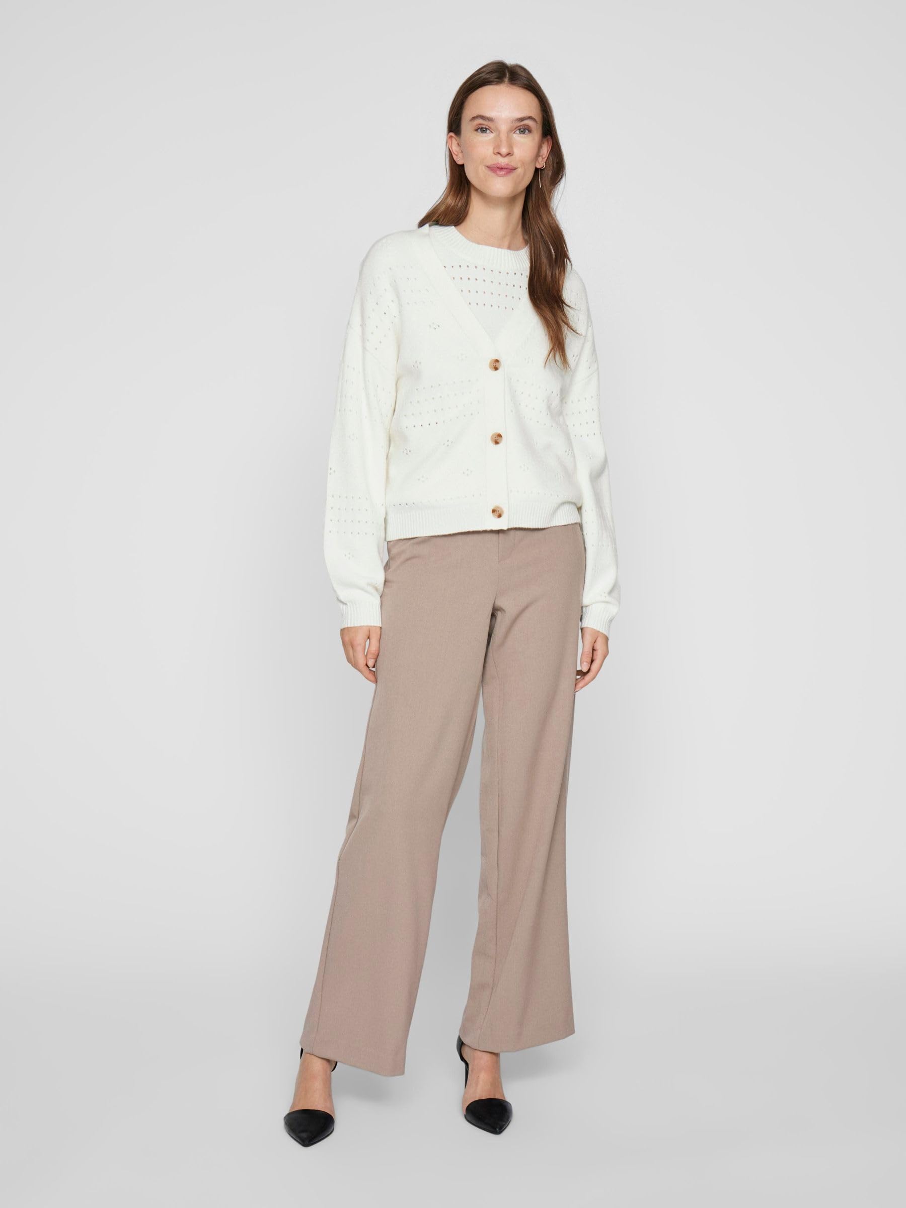 Vila Female Strickjacke VIRIL V-Ausschnitt