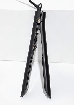 Luxe Digital Hair Straightener 1 Ceramic Flat Iron For Professional Styling.30 Minute Auto Shut-off, Dual voltage 110/240, Led Temperature Indicator, for Straighten, Curl or Wave. BLACK