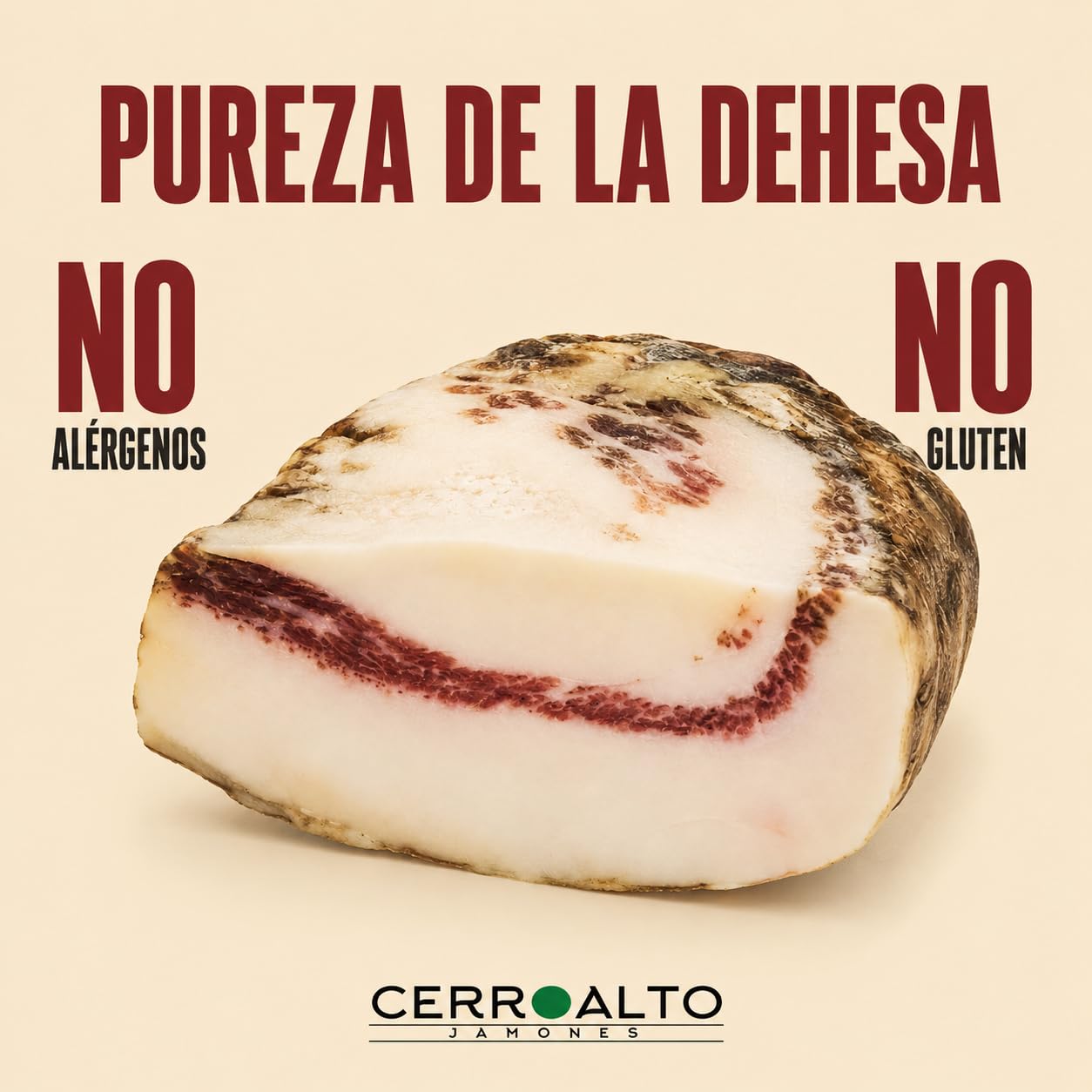 Papada Ibérica de Bellota Curada en Bodega Natural 1,2-1,5 Kg Envasada al Vacío Sabor Intenso