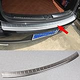 Generic Stainless Steel Rear Bumper Sill Plate Guard Cover Trim Fit For Porsche Macan 2016 2017