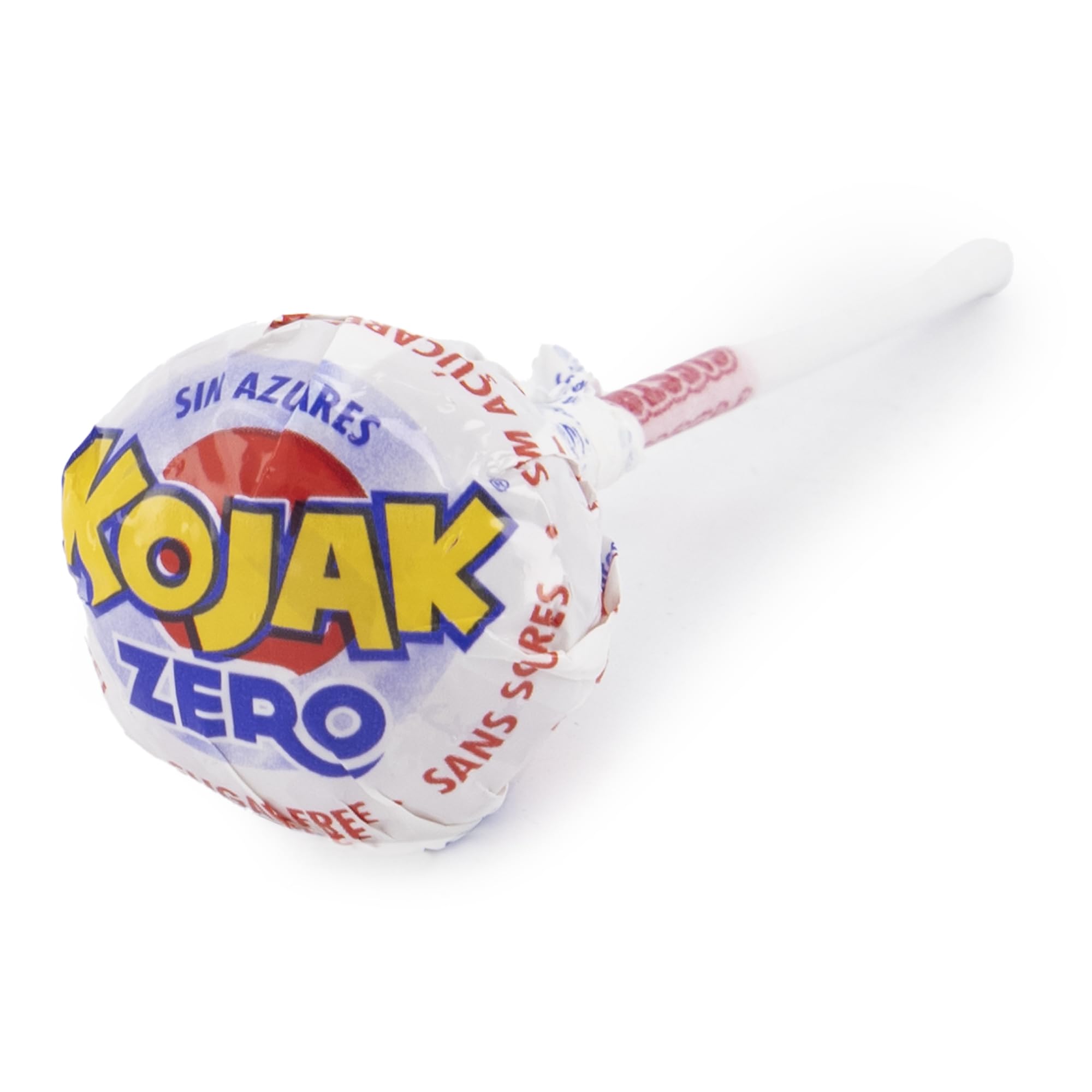 FIESTA Kojak Sin Azúcar Caramelo con Palo Sabor Cereza - Caja de 70 unidades