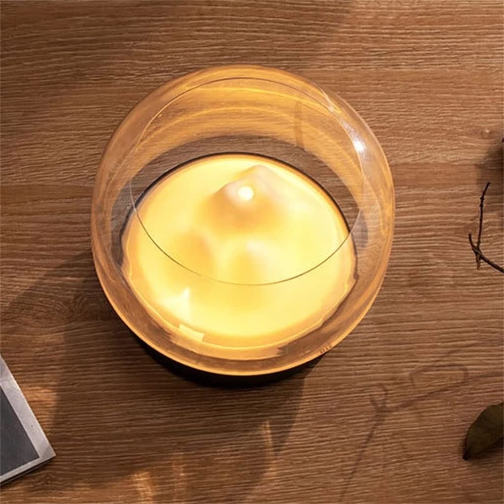 Diffusore di aromi umidificatore con luce LED a colori caldi - Rilascio 400 ML Diffusore di oli essenziali per casa e ufficio - Nero