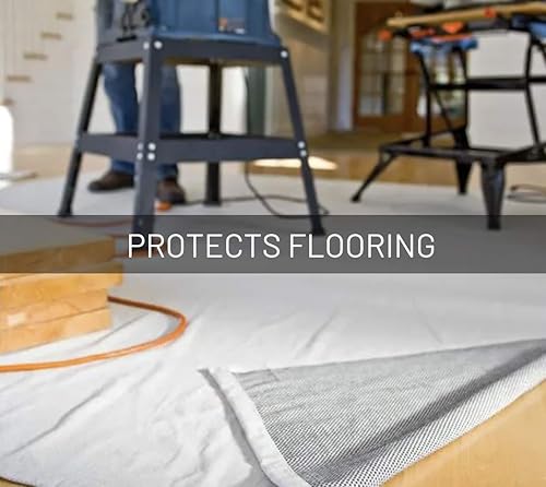 Miniatura 7 de Tela de lona para caída de seguridad de 8 onzas, 3.5 x 12 pies