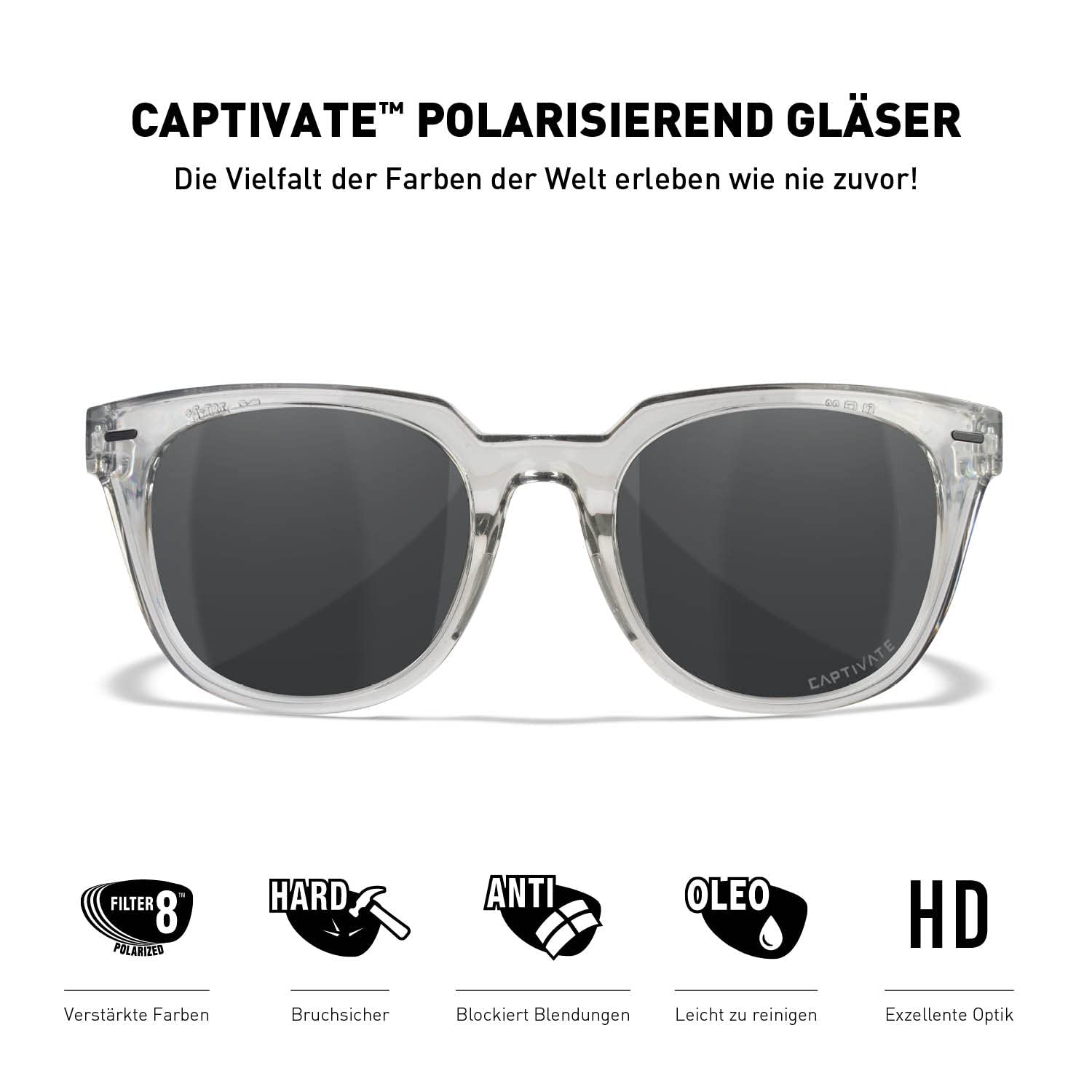 Wiley X | WX Ultra | Sonnenbrille Damen | Polarisiert | 100% UVA/UVB-Schutz | Outdoor-Aktivitäten Fahrradbrille Wandern Sport