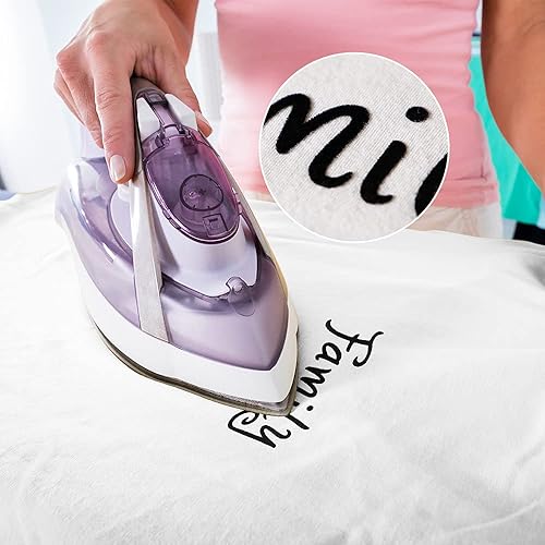 Miniatura 3 de Carta de transferencia para planchar de 1.5 pulgadas en mayúscula y minúscula, 5 hojas (rojo)