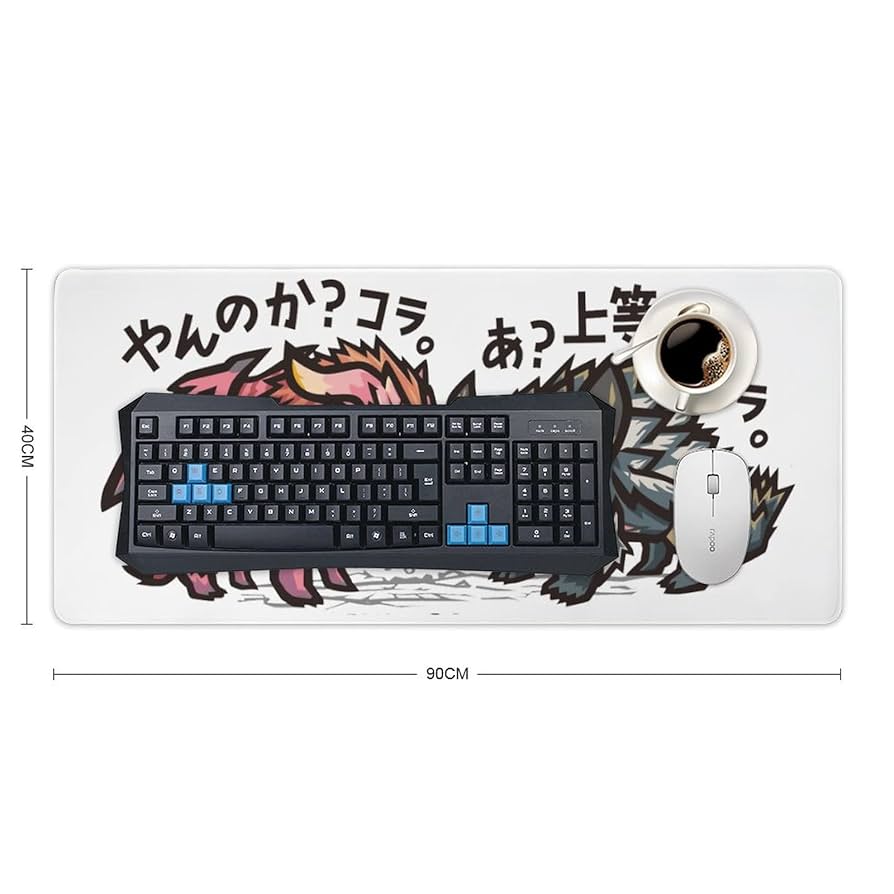 マウスパッド 超大型 防水ゲーミング 90×40cmキーボードパッド Amazon.co.jp: モンスターハンター マウスパッド 超大型 防水